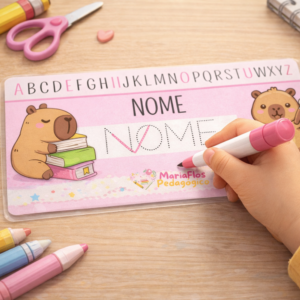 régua do nome personalizada – educação infantil (editável no canva)