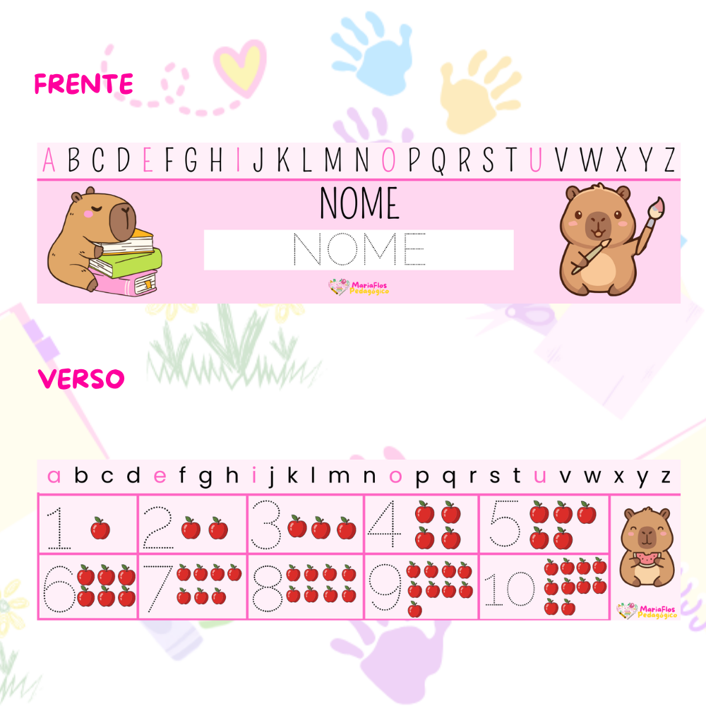régua do nome personalizada – educação infantil (editável no canva) régua do nome personalizada – educação infantil (editável no canva)