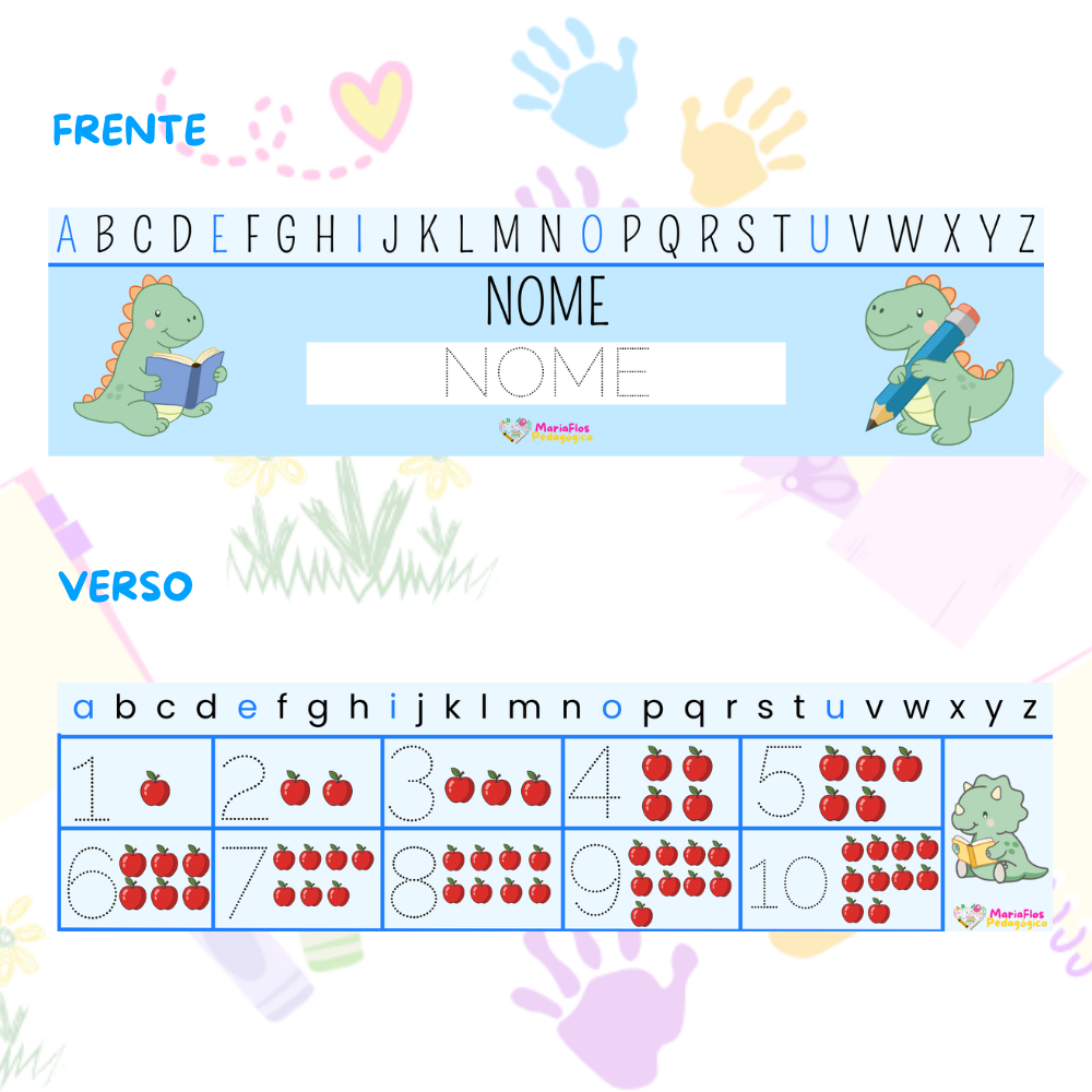 régua do nome personalizada – educação infantil (editável no canva) régua do nome personalizada – educação infantil (editável no canva)