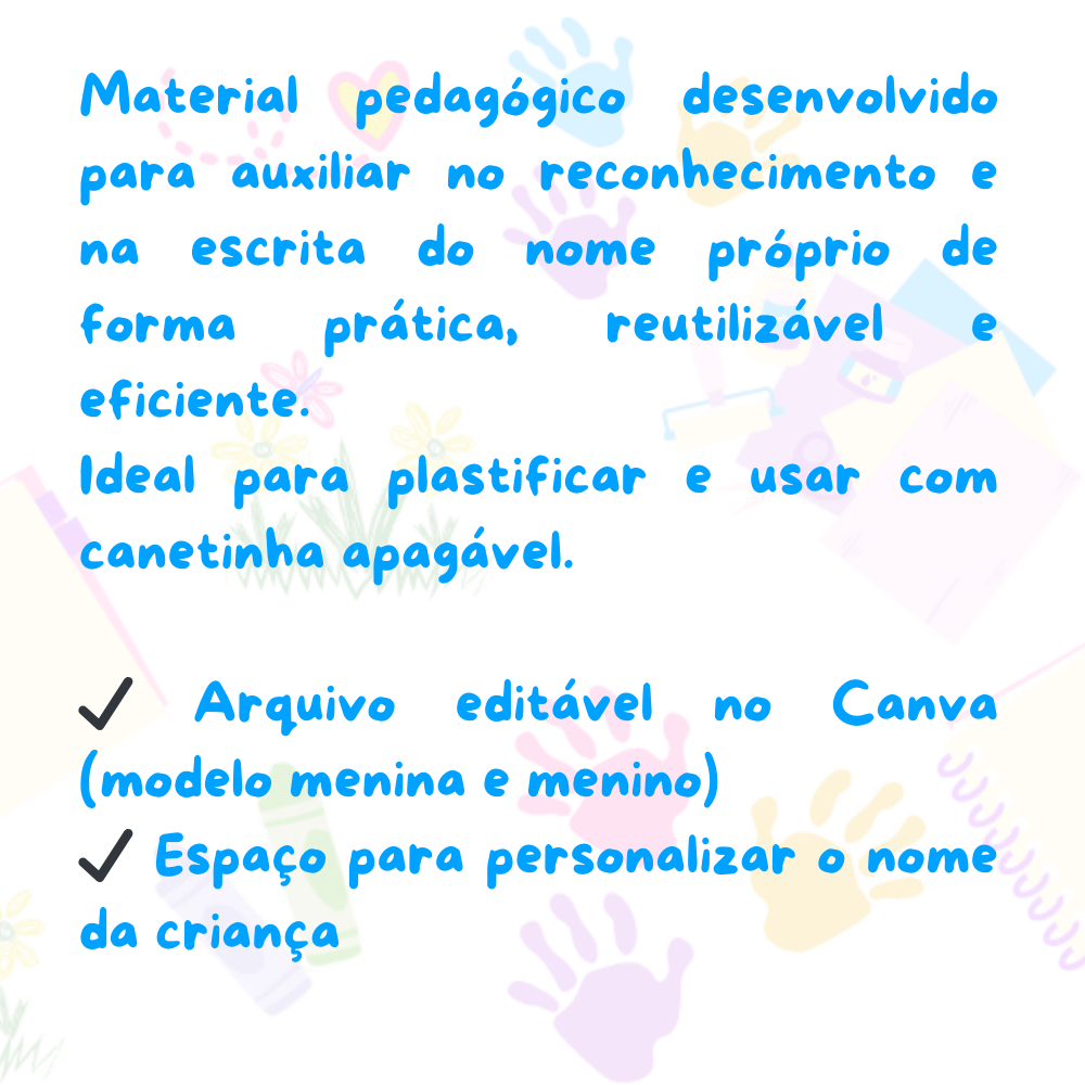régua do nome personalizada – educação infantil (editável no canva) régua do nome personalizada – educação infantil (editável no canva)