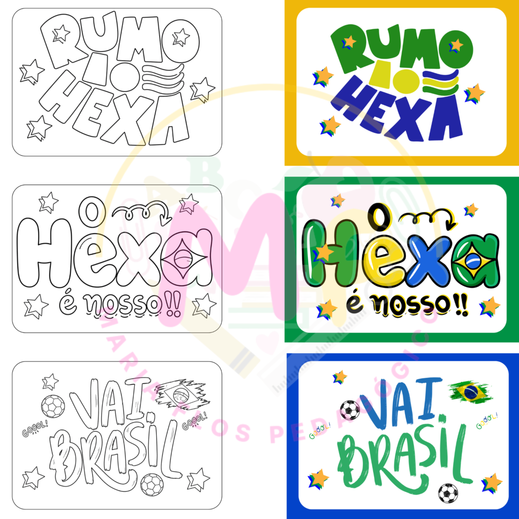 painel arraiá do hexa 2026 para imprimir | festa junina copa do mundo