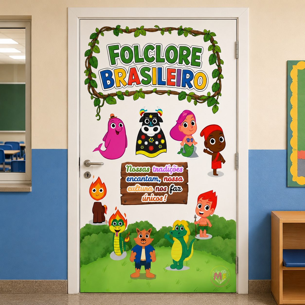 painel de porta folclore brasileiro para imprimir – decoração escolar painel de porta folclore brasileiro para imprimir – decoração escolar