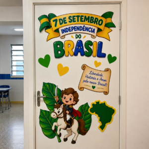 INÍCIO Painel 7 de Setembro para imprimir com 14 páginas. Material da Independência do Brasil para Educação Infantil. Baixe, imprima, recorte e monte!